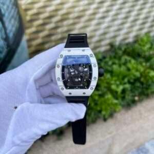 Richard Mille Replica 1:1 Watch RM052 Skull Tourbillon White Case 43mm