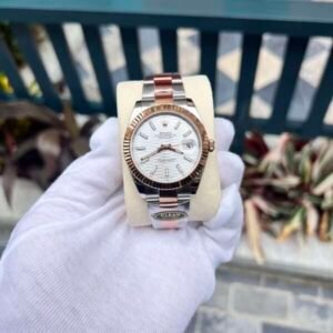 Rolex Replica Watch DateJust 126331 White Brick Dial Metal Strap 41mm