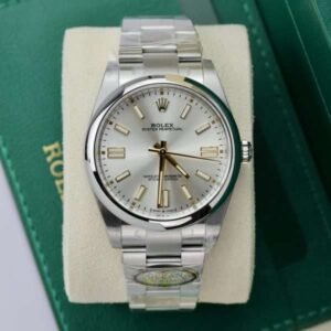 Rolex Rep 1 1 Oyster Perpetual 124300 Silver Dial Factory Clean 36mm