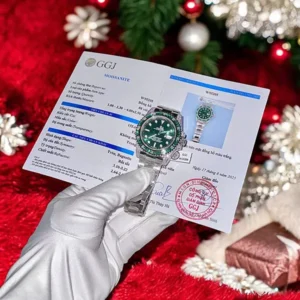 Rolex Submariner Green Dial Imitation Watches Diamonds Moissanite + Synthetic Sapphire 41mm
