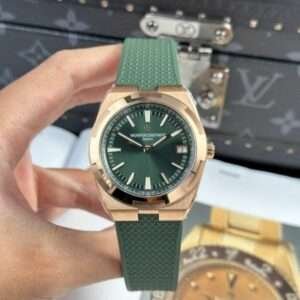 Vacheron Constantin Replica Watch 11 Overseas 4500V Green Rubber Strap 41mm