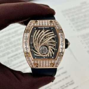 Richard Mille RM51-02 Rose Gold Baguette Replica Watch 40MM