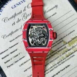 Richard Mille RM35-02 Replica 1:1 Watch Red Full Carbon BBR 45mm